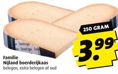  boerenkaas kaas 250 familie nijland boerderijkaas belegen oud 3.99 