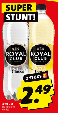  royal club frisdrank 2 100 super original tonic classic bitter lemon stuks 