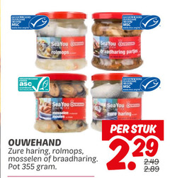  ouwehand rolmops haring gecertificeerd duurzame www.msc.org abc aqua visser nl seayou braadharing sea you moules zure mosselen pot stuk 