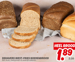  brood dekavers west fries boerenbrood wit bruin meergranen vezelrijk volkoren 