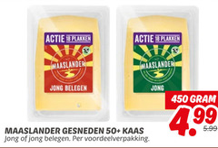  maaslander kaasplakken 18 450 jong belegen gesneden 50 kaas 5.99 