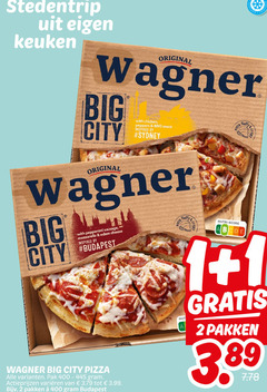  wagner diepvriespizza 2 400 diepvries stedentrip keuken original big city with chicken peppers bbq sauce inspired by sydney fluffy cr pepperoni sausage mozzarella edam cheese budapest pizza pak varieeren 3.99 pakken crispy nutri score 