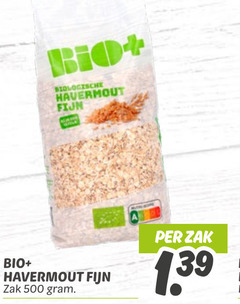  havermout 500 biologische fijn bio zak 