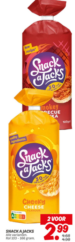  snack a jacks rijstwafels 2 7 30 128 cake rescue new recipe quality ingredients nutri score cheeky cheese flavour rol 