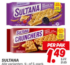  sultana fruitbiscuit 5 bos vruchten fruitiger frutesse crunchers pack kaas pak 