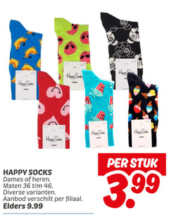  damessokken herensokken 36 46 happy socks dames heren maten aanbod verschilt filiaal elders stuk 3.99 