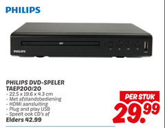  dvd speler 20 philips cm afstandsbediening hdmi aansluiting plug and play usb elders stuk 