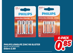  philips batterijen 4 aa x4 zinc chloride super brad aaa longlife blister elders pack 35 