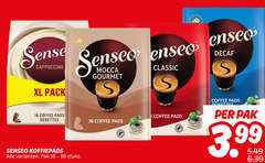  douwe egberts senseo koffiepads 5 16 36 sense cappuccino xl pack coffee pads posities pak stuks gourmet naturally good classic decaf 3.99 