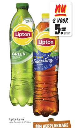  lipton ice tea 2 5 20 25 42 sugar green bruisend flessen 1 liter port original sparkling 