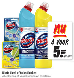  glorix bleekmiddel toiletblok 1 4 100 clean fresh citrus hygiene nr.1 dikste bleek langere werking hygienische reiniging dikke eucalyptus ag nettoyage eer original toiletblokken 