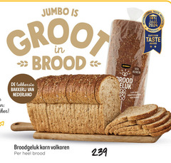  brood jumbo bakkerij nederland koren dag taste institute brussels superior award knapperig vers korn volkoren 