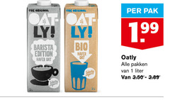  soja melk 1 original pak barista edition totally bio oatly pakken liter 