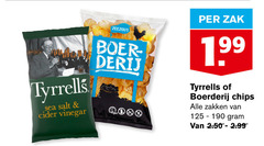  tyrells chips tyrrells sea salt cider vinegar zeezout schilderij zak boerderij zakken 