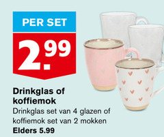  glazen mokken 2 4 drinkglas koffiemok elders 5.99 