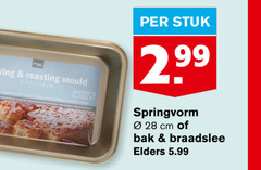  springvorm 24 28 34 cm stuk bak braadslee elders 5.99 