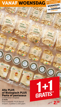  plus huismerk pasta pastasaus 1 2 3 4 250 woensdag verse eierpasta tortellini let januari tagliatelle naturel score nutri nature ravioli kazen pesto biologisch lasagnebladen combineren stuks pakken logisch pain 