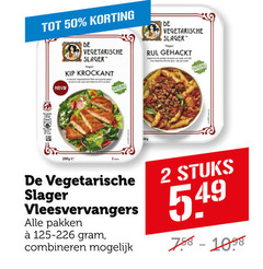  de vegetarische slager vegetarisch 2 50 kip rul gehackt vleesvervangers pakken combineren stuks 