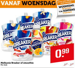  melkunie drinkyoghurt 4 12 woensdag let januari breaker originals orig banana yoghurt new strawberry smoothie stuk ruit mango apple pie cheese cake 