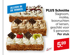  slagroomschnitte mokkaschnitt 5 schnitte slagroom mokka bosvruchten kersen personen stuk 5.99 