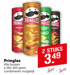  pringles chips 2 3 origina paprika ingles cream onion spicy bussen combineren stuks 