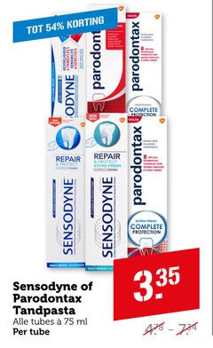  sensodyne paradontax tandpasta 8 gevoeligheid fluoride tandvlees val ontwikkelde parodontax gezond tanden formula repair protect by new fresh daily toothpaste tubes ml tube whitening protection 