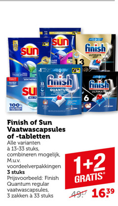  finish sun vaatwasmiddel 1 2 3 13 16 33 100 brilliant shine oplossend powerball ultimate removes tough stains improved formula protects your effective eco save water all quantum vaatwascapsules tabletten stuks combineren regular zakken 