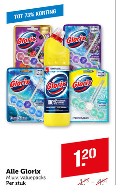  glorix bleekmiddel toiletblok 100 120 aroma fresh clean lavender lasting hygiene dikste bleek ocean hygienische reiniging dikke bleach stuk 