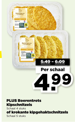  kipschnitzels 4 5 boerentrots kipschnitzel kip beter leven krokante schaal 99 stuks 