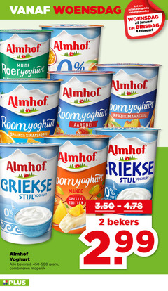  almhof vruchtenyoghurt 2 4 woensdag let januari milde roeryoghurt room yoghurt spaanse sinaasappel pom aardbei perzik maracuja griekse vet naturel bekers combineren mango edition stijl 