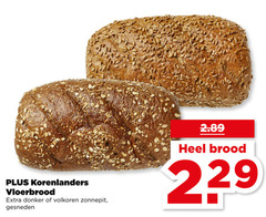  brood korenlanders vloerbrood donker volkoren zonnepit gesneden 