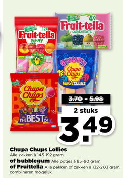  fruit-tella chupa chups lollies snoep 2 16 fruitsap jus fruit 12x dummy 4x garden fruits chips kleuren best stuks zakken bubblegum potjes fruittella pakken combineren 