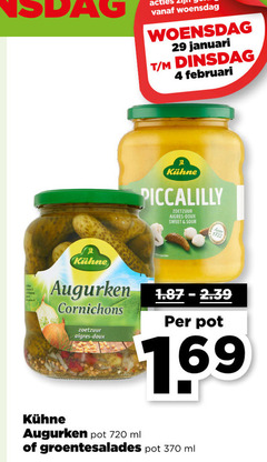  kuhne augurken 2 4 720 woensdag januari cornichons zoetzuur doux piccalilly sweet sour pot ml 