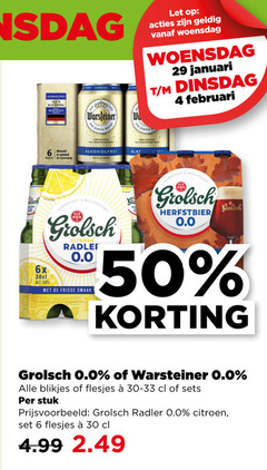  alcoholvrij bier 4 6 30 50 warsteiner brewed pack germany alkoholfrei let woensdag januari 6x meesterschap grolsch citroen 0.0 frisse herfstbier blikjes stuk radler 