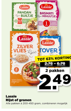  lassie rijst 1 2 8 100 pandan builtje pers basmati minuutje min zilver vlies tover volkoren variatie oosterse biefstuk pakken granen combineren 