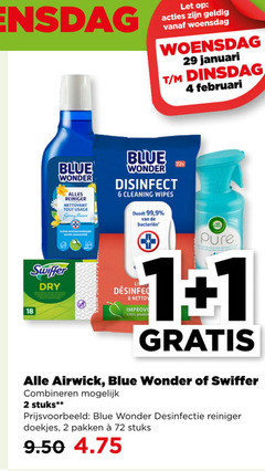  blue wonder allesreiniger 1 2 4 18 100 woensdag let januari reiniger nettoyant tout usage spring flowers disinfect cleaning wipes 99 9 bacterieen super geconcentreerd concentrate swiffer dry plastic airwick combineren stuks desinfectie doekjes pakken 