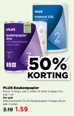  plus huismerk keukenpapier 1 2 3 20 25 50 64 100 keukenrol xxl absorberend ultra hybride papier la decor pak rollen rol 