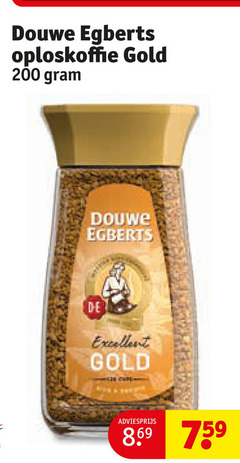  douwe egberts oploskoffie 200 gold excellent 