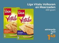  liga crackers 200 vitalu volkoren meerzaden 