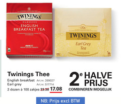  twinings thee 2 100 by appointment to queen tea coffee and company limited london classics english breakfast traditional blend black teas medium flavour strength weight experts blending since earl grey bergamote dozen zakjes halve combineren 