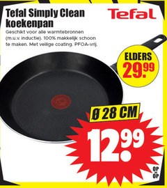  tefal koekenpan 100 simply clean warmtebronnen inductie schoon coating vrij elders cm 