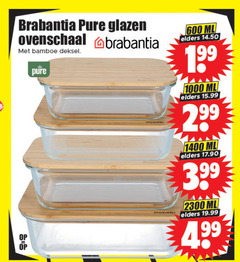  brabantia ovenschaal 99 600 1000 glazen bamboe deksel ml elders 3.99 