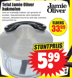  jamie oliver hakmolen 99 500 tefal hakken groente kruiden gepatenteerde ultra resistente messen koord anti slip voetstuk inhoud ml elders 