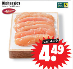  kipfilethaasjes kiphaasjes naturel pak vleeschmeesters beter leven dieren 