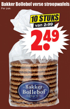  stroopwafels 10 bakker bollebof verse pak stuks ambachtelijk vers 