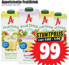  appelsientje fruitdrank 1 12 99 fruitdrink pak liter fruit drink ruit calcium vitamine vleugje zuivel appel peer pomme volle fruitige vitamines mines exotisch 