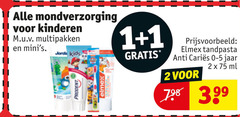  tandpasta 1 2 mondverzorging kinderen multipakken kids elmex anti jaar ml 