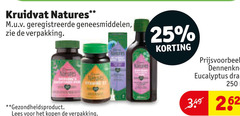  25 250 kruidvat natures geregistreerde geneesmiddelen nature gezondheidsproduct lees dennenknop eucalyptus 