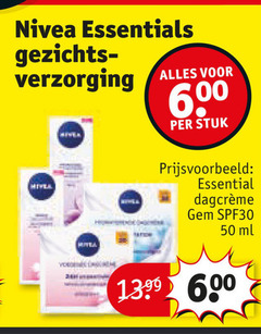  50 600 nivea essentials gezichts verzorging stuk essential spf30 ml 