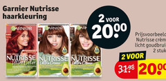  2 garnier nutrisse haarkleuring ultra color cura licht goudbruin stuks 